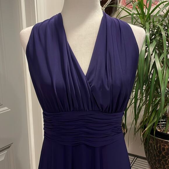 Evan Picone Purple Marilyn Monroe Greek Style Dress Size 12 - Picture 2 of 7